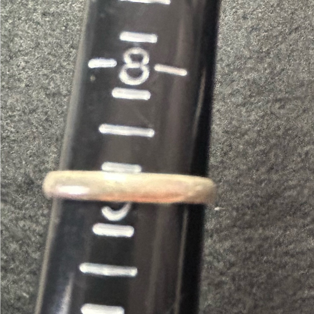 Simple silver band.  925 silver band